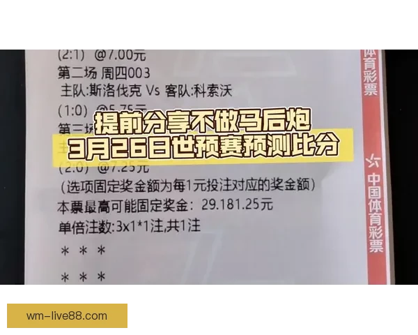 世界杯精彩比分预测平台助力球迷赢取比赛胜负竞猜乐趣